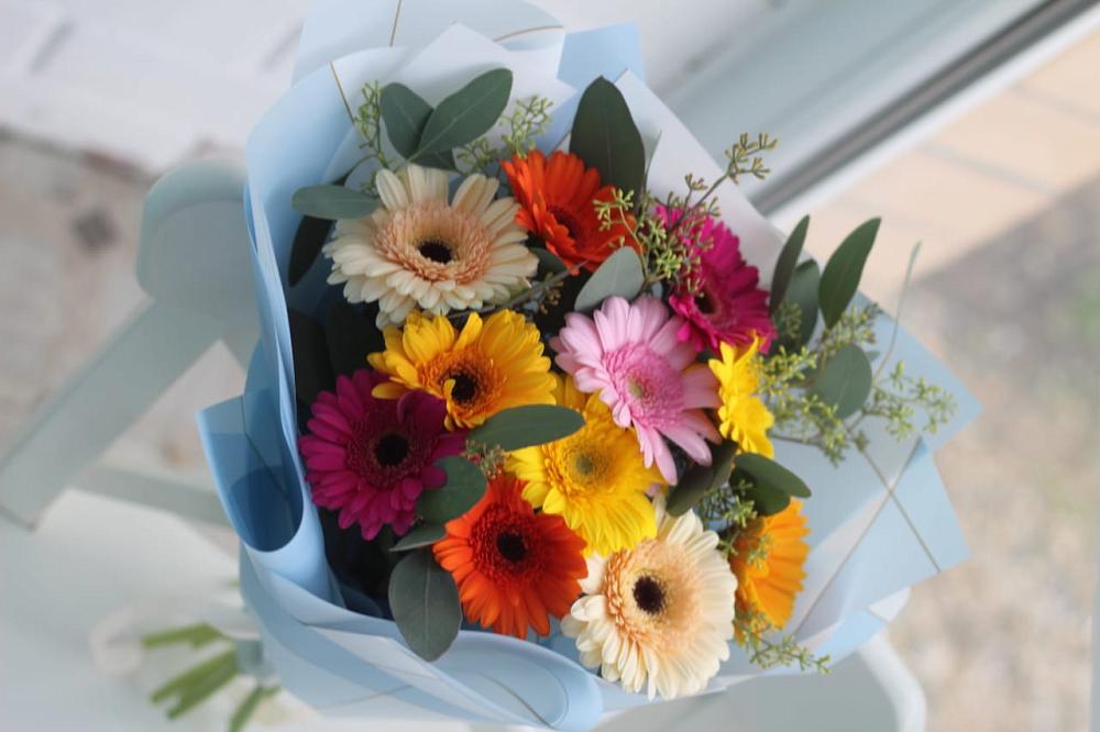 Букет цветов из: Герберы в Константиновской Ставропольского края