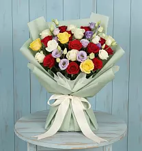Букет цветов из:  Розы в Константиновской Ставропольского края