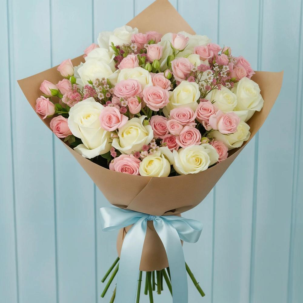 Букет цветов из: Розы в Константиновской Ставропольского края