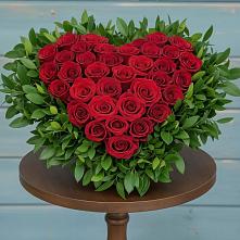 Цветочная композиция из Розы в виде сердца в Константиновской Ставропольского края