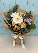 Букет цветов из:  Герберы и Хризантемы в Константиновской Ставропольского края