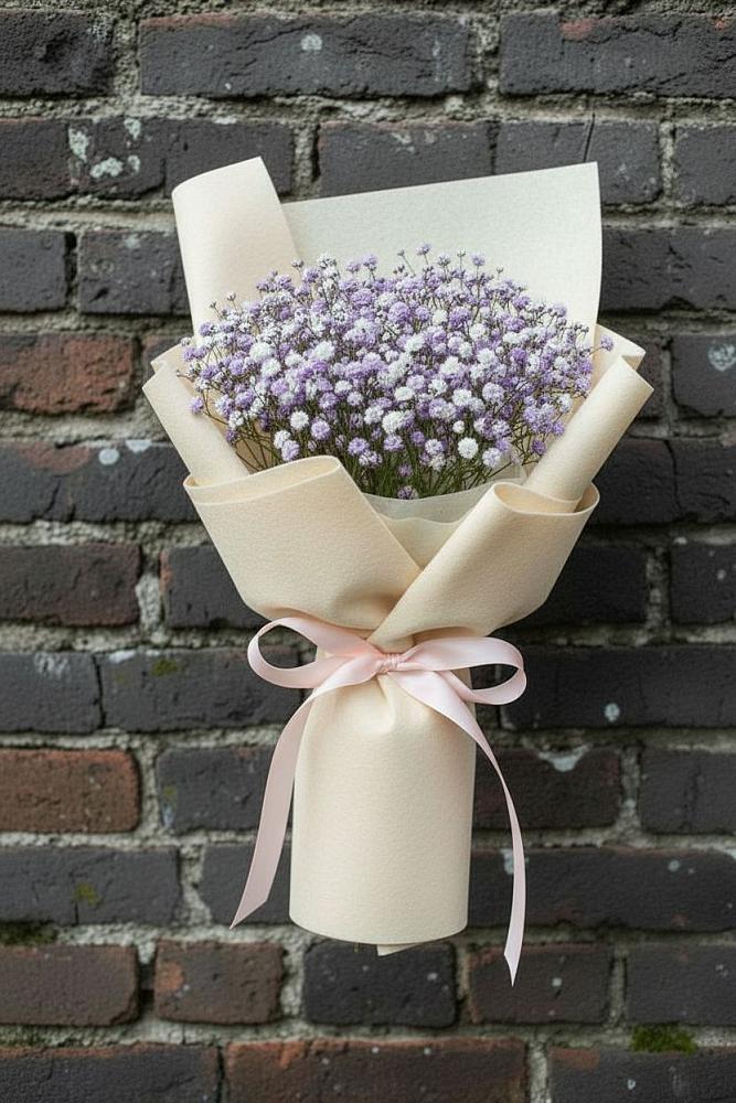 Букет цветов из: Гипсофила в Константиновской Ставропольского края