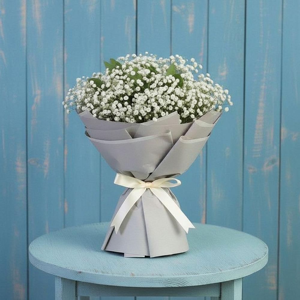 Букет цветов из: Гипсофила в Константиновской Ставропольского края