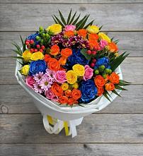 Букет цветов из:  Розы и Хризантемы в Константиновской Ставропольского края