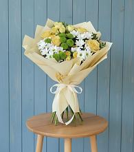 Букет цветов из:  Хризантемы и Розы в Константиновской Ставропольского края