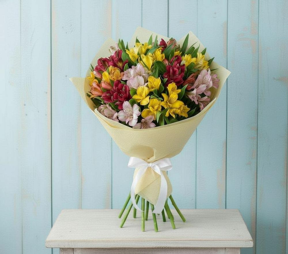 Букет цветов из: Альстромерии в Константиновской Ставропольского края