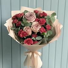 Букет цветов из:  Гвоздики и Розы в Константиновской Ставропольского края