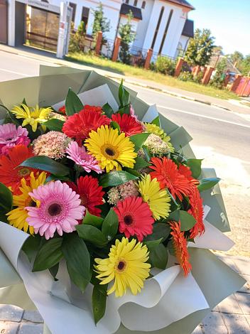 Букет цветов из: Герберы в Константиновской Ставропольского края