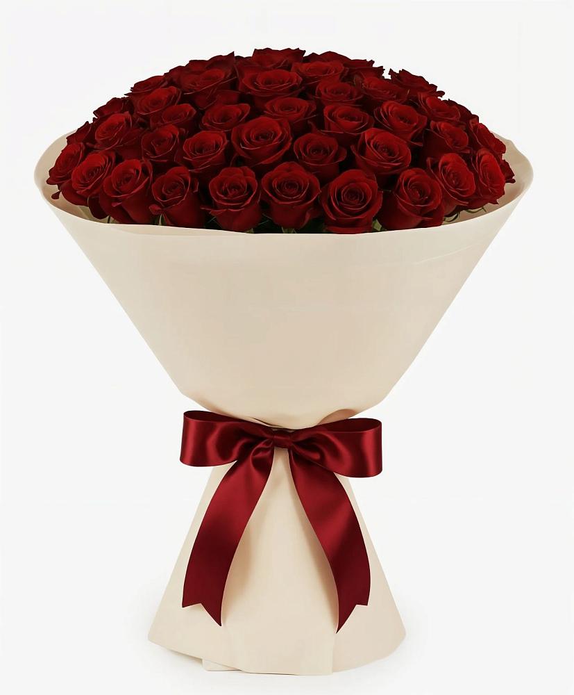 Букет 101 Бордовая роза Блэк Бакарра в Константиновской Ставропольского края