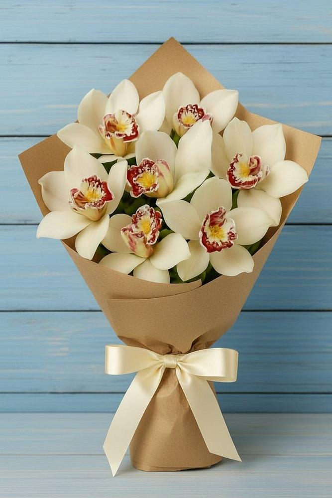 Букет цветов из: Орхидеи и Розы в Константиновской Ставропольского края